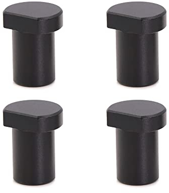 ADUSA Hochbelastbares Aluminium Bankhaken für T-Schiene, Holzbearbeitungstisch, Werkbank, Positionierung, Hobeln, Stopfen, passend für 19 mm/20 mm Hundeloch(4 Stück) (20MM)
