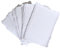 Handgefertigtes Blanko-Papier mit Blütenrand, gemischte Medien, lose Blätter, für Tischkarten/Escortkarten, Tischkarten, Gelübdekarten, Visitenkarten, weiße Farbe, 50 Stück, dick 150 g/m², 5.1x7.6 cm