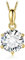 JewelryPalace Rundschliff 1.5ct Moissanite Kette Anhänger, Simulierter Diamant Braut Schmuck Set, Halskette Damen Silber 925 Collier Damen mit Stein, Schmuck Mädchen Geschenk Frauen Vergoldet 45CM
