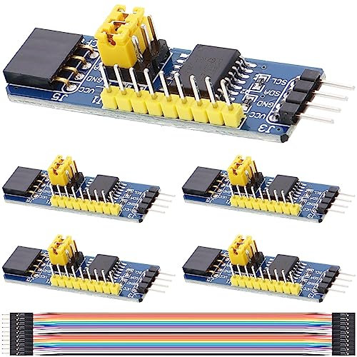 DAOKAI 5 Stück PCF8574 IO-Erweiterungsplatine I/O-Expander I2C-Evaluierungs-Entwicklungsmodul MCU-Erweiterungsplatinenmodul mit Dupont-Kabel für Arduino für Raspberry Pi