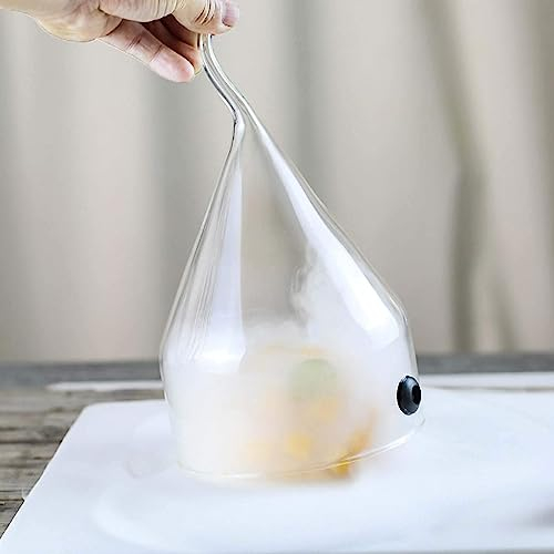 Smoking Gun Dome Pour Les Cocktails Food Cover, Smoker Gun Dome Pour Les Assiettes, Verres, Bols, Cloche D'Infuseur De Fumée, Infuseur De Fumée Pour Les Cocktails, Boissons, Assiettes,12.2 x 5.9