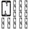 20-Pack Low Voltage Mounting Bracket for Single Gang Drywall Outlet Cable Pass Through Wall Plates, Ethernet Cables, HDMI, Coaxial, Speaker Wires