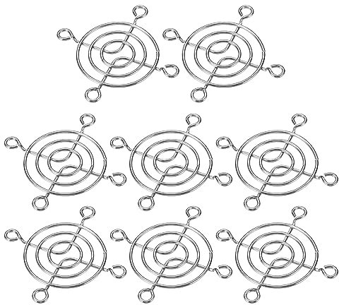 PATIKIL 50mm Fan Finger Grill, 8 Pack 304 Stainless Steel Grill Protector Guard Fan Protective Cover for 50x50mm Fans for Equipment Computer DIY, Silver