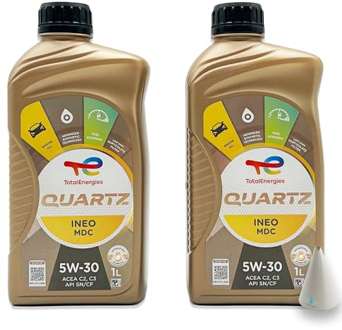 2 L Total Quartz Ineo MDC 5W-30 | kompatibel mit | MB 229.52 | GM GB2F0312070 | OV 040 1547 - D30 | 2 Liter | 5W30 Motoröl | Motorenöl | mit Trichter | weitere Freigaben & Empfehlungen siehe Artikel
