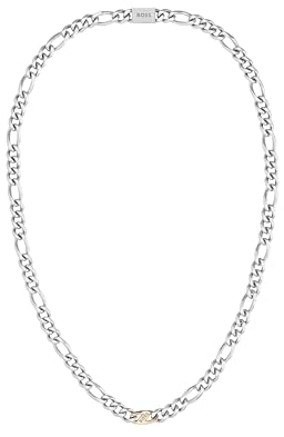 BOSS Jewelry Men's RIAN Collection Chain Necklace in Stainless Steel with a Charm - 1580586