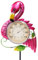 MUMTOP Thermomètre d'extérieur en forme de flamant rose avec piquet pour terrasse, cour et jardin 106,7 cm