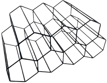 wine rack,Freestanding Bottle Holder, Black Table Storage Stand, Tabletop Storage Solution, Rack for Home Decor, Versatile Alcohol Bottle Organizer with Multiple Slots for Organizer