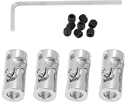 4 Stück 11 Mm Flanschkupplungsstecker, Starres Führungsmodell-Kupplungszubehör, Wellenachsenbeschläge Für DIY RC-Modellmotoren(Inner Diameter 4 * 5mm)