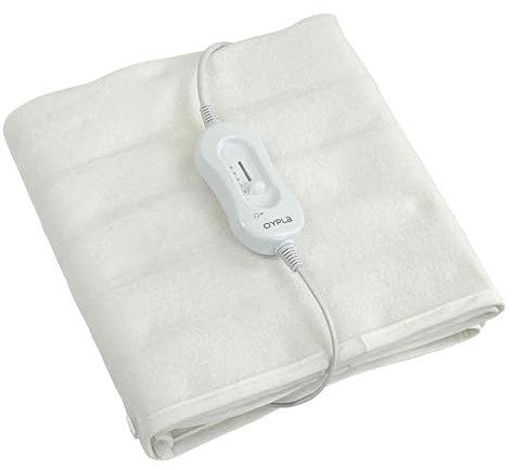 Oypla Machine Washable Double Electric Blanket Heated Underblanket with 3 Heat Settings and Controller