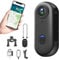 CYI Cámara Deportiva 4K WiFi con Carcasa 360°‌, Action CAM Impermeable 30M, Cámara para Moto y Ciclismo con Gran Angular 120°, Fuerte Magnético, 150 Min Autonomía, para Buceo/Moto/Deportes Extremos