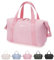 ECOHUB Travel Wash Bag for Women, Water-Resistant Toiletry Bag with Wide-Open, Makeup Cosmetic Organizer for Toiletries Accessories, Recycled Saving Bag for Full-Sized Container, Pink