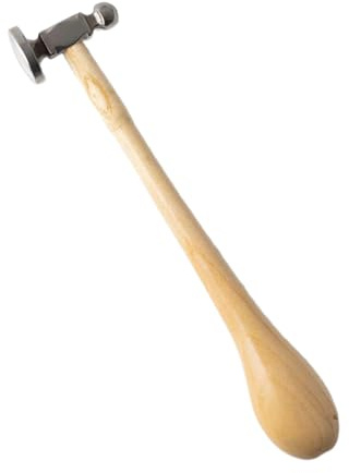Martello da orafo ergonomico con manico in legno, strumento professionale per progetti artistici e artigianali