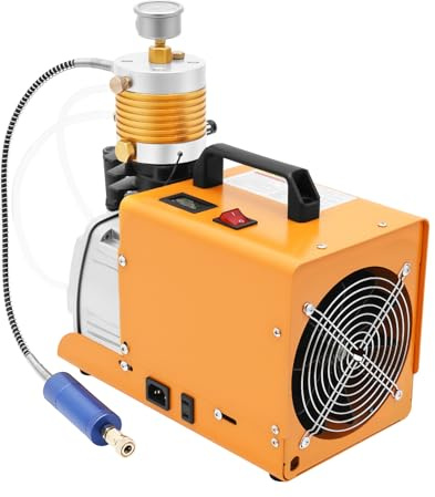 PCP Compresseur d'air, 30 Mpa 2800 tr/min, pompe à air comprimé haute pression, 1800 W, 26,4 gal/min, volume de gonflage 100 l, moteur 220 V AC