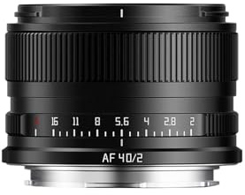 Compatibile con obiettivo full frame Panasonic L 40 mm F2 | Design Prime con messa a fuoco automatica, ampia apertura, compatibile con attacco L