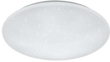 lightling modern Deckenleuchte Lutz Sternenlicht mit Glitzereffekt, dimmbar 27W LED, Kunststoff ø 60 cm, Höhe 12 cm