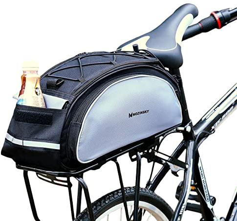 WOZINSKY Gepäckträgertasche Fahrradtasche für Gepäckträger Wasserdicht Reisetasche Tasche für Fahrrad, Mountainbike, ebike, MTB, Rennrad Bike Bag Fahrradträger Tasche 13 L