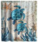 Final Friday, Stoff-Duschvorhang-Set, Badezimmer-Dekoration, mit Haken (wasserdicht, waschbar), 183 x 183 cm, Mehrfarbig 71Wx71L Sea Turtles