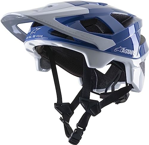 Alpinestars Vector Pro A1 Helm, Glänzendes Mittelblau/Leicht, M