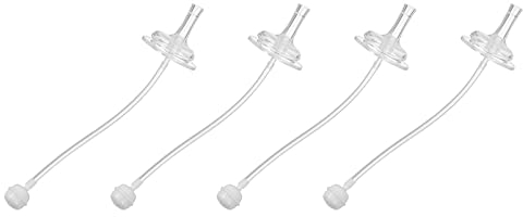 HEMOTON Lot de 4 pailles lestées de rechange avec bec souple
