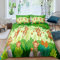 Loussiesd Bettbezug mit niedlichen Affen für Kinder Cartoon Wildtiermuster Bettwäsche 100x135cm grüner Baum Bettwäsche-Set Jungen Mädchen natürliche Tierwelt Bettbezug Raumdekoration