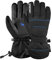 Reusch Crosby R-TEX XT Winddichte, wasserdichte, atmungsaktive und warme Unisex Winterhandschuhe Fingerhandschuhe Schneehandschuhe Skihandschuhe Herren Damen, schwarz-blau, 9,5