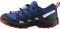SALOMON XA PRO V8 Climasalomon Scarpe Impermeabili Unisex da Passeggio ed Escursionismo per Bambini, Calzata precisa, Grip su Tutti i Terreni, Look Sportivo, Lapis Blue/Black/Fiery Red, 35 EU