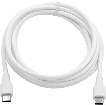 chenyang Cable USB C a C, USB 2.0 Tipo C Versión Cable de Datos Soporte PD 65W para computadora portátil y teléfono Blanco 2.0M