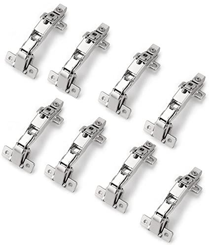 Probrico Kitchen Cupboard Corner Hinges, 165 Degree, Full Overlay Soft Close, 8 Pack (4 Pairs)