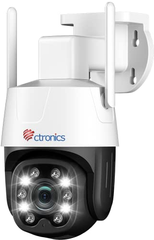 ctronics 3G/4G LTE Überwachungskamera Aussen mit SIM Karte PTZ IP Kamera Outdoor 355°/90° Schwenkbar Personenerkennung und Automatische Verfolgung Farb-Nachtsicht 2-Wege-Audio TF-Karten-Slot IP66