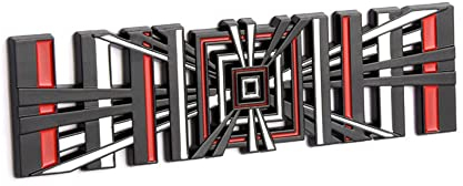 1 x Custom Plaid Kunststoff Emblem Auto Heck Kofferraum Heckklappe Karosserie 3D Abzeichen Namensschild Aufkleber Emblem Ersatz (schwarz)