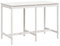 vidaXL Gartentisch, Bartisch Holzrahmen, Stehtisch für Garten Terrasse, Holztisch Bistrotisch Partytisch, Weiß 159,5x82,5x110cm Massivholz Kiefer