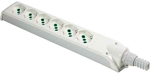Fanton 410280 6-Way Power Strip FIDO Pro without Cable with Connection Box/Sheath 6 Sockets