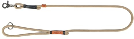 TRIXIE Hundeleine BE Nordic Leine S–M, 1,00 m ø 8 mm in Sand/schwarz - umweltfreundliche Hundeleine mit nordischem Charme - für kleine bis mittelgroße Hunde - 17204