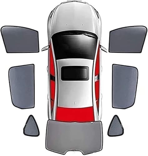RUIHAHA Car Sun Shades Front Rear Window Suitable for Skoda Yeti 2016-2023 Blackout Blinds Sun Protection Privacy Accessories,7pcs-wholecar