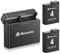 Powerextra Osmo Action 4&3 Battery Set, 2 Pack 1850mAh Rechargeable Batteries with Fast Dual USB-C Charger Compatible with DJI Osmo Action 4/3 Camera Accessories