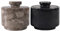 MARBLOUS KRAFTS Marble Salt Cellar with Lid 3 Inch Black & Oceanic Sugar Dispenser Home Décor Ideal Sugar & Salt Containers For Kitchen Storage