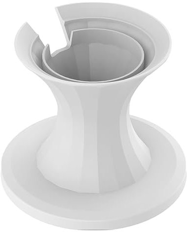 VOANZO Mini Speaker Desktop Stand, Round Wall Mount Bracket Compatible with HomePod Mini Smart Au-dio, Stylish White Design for Home Use