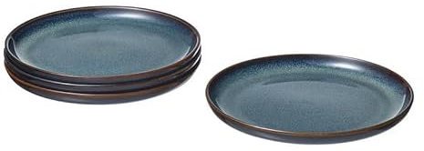Generisch Gladelig Dessert Teller blau 20cm (4 Stück Pack) aus Steinzeug (IKE 705.036.39)