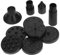 ibasenice 3 Ensembles accessoires de fontaine remplacement de la buse d'une fontaine à eau fontaine de piscine fontaine flottante solaire pour petit étang buse de fontaine à eau abdos Black