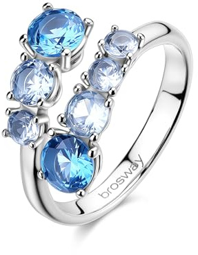 Brosway Anello Donna in Acciaio | Anello Con Cubic Zirconia | Collezione Dreaming - BIG35B