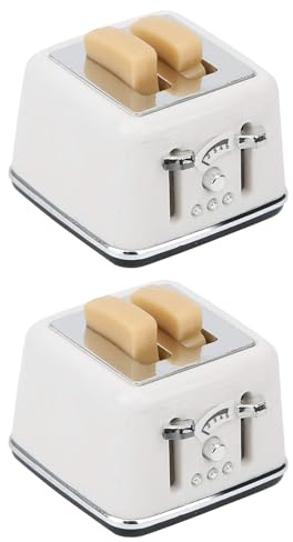 Beimus Interactive Miniature Kitchen Toaster Model Realistic 1/12 Doll House Accessory Kids Educational Toy Craft Project Kits Kitchen Accessories for Doll House