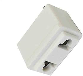 solera 65508 Base Enchufe Bipolar, Serie Estrella, Blanco
