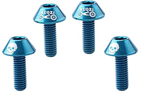 Sharplace 4 x Fahrrad Trinkflaschenhalter Schrauben - Flaschenhalter Schraubenset, Blau