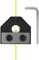 3D-Drucker Teile Filament Schweißer Stecker 3D Drucker Zubehör Verbrauchsmaterialien Steckverbinder mit Schraubenschlüssel PLA verschiedene Verbrauchsmaterialien 1,75Mm PLA Filament sensor (Schwarz)