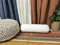 Saffron Handicrafts Bezug für Nackenrolle, Beinstütze, Yoga, Meditation, Bett, Sofa, Couch (weiß, 15 x 60 cm)