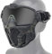 NC Airsoft-Vollschutzmaske, mit Abnehmbarer Anti-Beschlag-SchutzbrilleMini-Abgasventilator, verwendet für Airsoft-Paintball-Jagdspiele, Motorräder usw