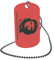 U24 Dog Tag Erkennungsmarke ID Tag an Kette Flagge Che Guevara Alu 30 x 50 mm