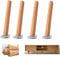 Lot de 4 Pied de Meubles en Bois Massif,Pattes de Meuble en Hêtre,Pieds de Canapé de Rechange,Table Basse Jambes,pour lit,Placard,Banc,Meuble TV,Armoire,avec Accessoires (20cm/7.9in, tilt)