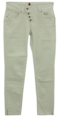 Buena Vista Damen Hose 7/8 Malibu Twill Stretch (L, Weiß)