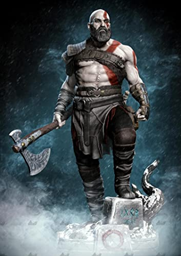 ZHANGJING 1/18 100mm 1/24 75mm Resin Model Kits Kratos Figur, unmontiert, unbemalt, RA-236